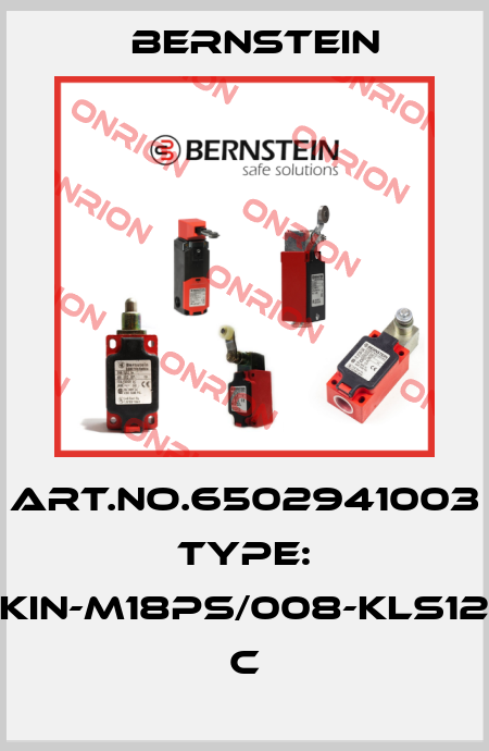 Art.No.6502941003 Type: KIN-M18PS/008-KLS12          C Bernstein