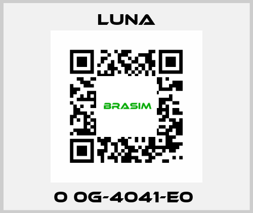 0 0G-4041-E0  Luna