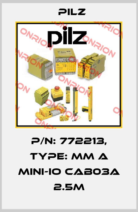 p/n: 772213, Type: MM A MINI-IO CAB03A 2.5m Pilz