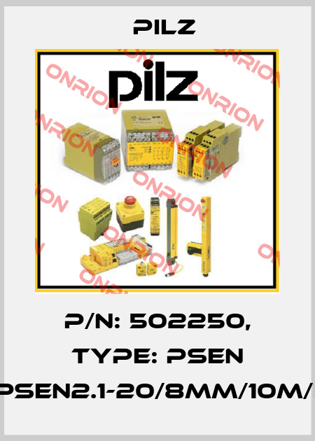 p/n: 502250, Type: PSEN 2.1b-26/PSEN2.1-20/8mm/10m/EX/1unit Pilz