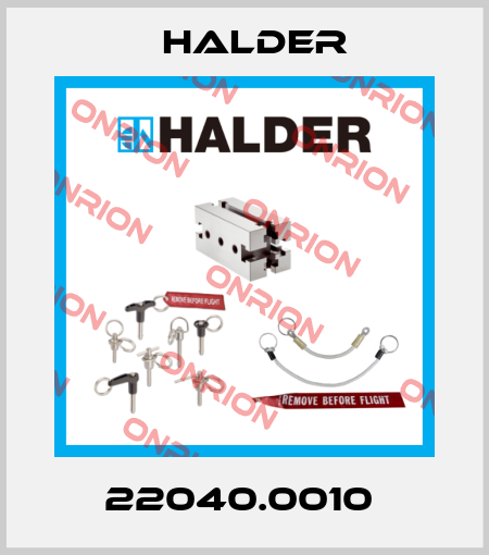 22040.0010  Halder