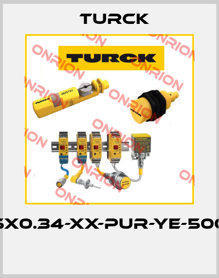 CABLE5X0.34-XX-PUR-YE-500M/TXY  Turck
