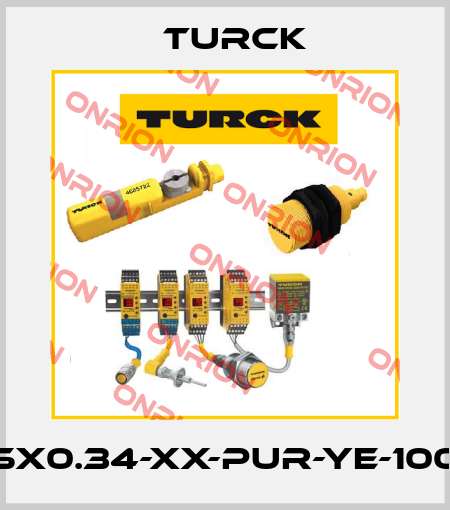 CABLE5X0.34-XX-PUR-YE-100M/TXY Turck