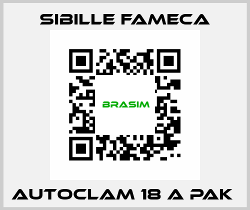 Autoclam 18 A PAK  Sibille Fameca