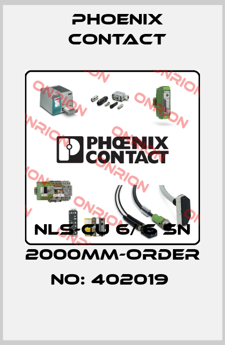 NLS-CU 6/ 6 SN 2000MM-ORDER NO: 402019  Phoenix Contact