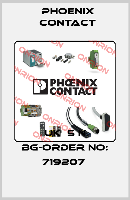UK  5 N BG-ORDER NO: 719207  Phoenix Contact