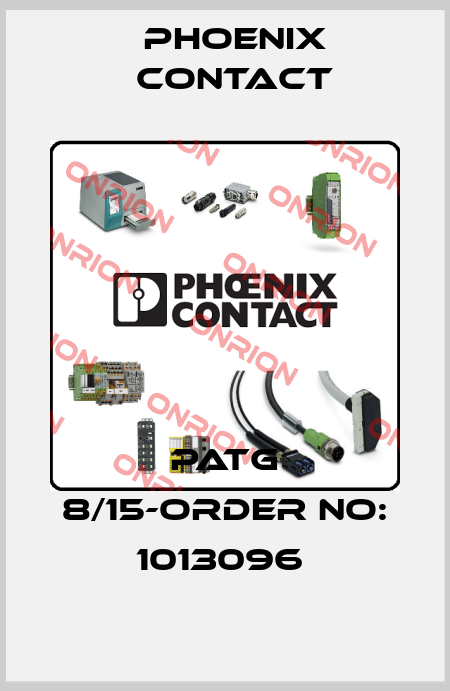 PATG 8/15-ORDER NO: 1013096  Phoenix Contact
