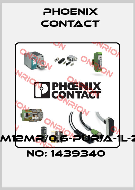 SAC-3P-M12MR/0,6-PUR/A-1L-Z-ORDER NO: 1439340  Phoenix Contact