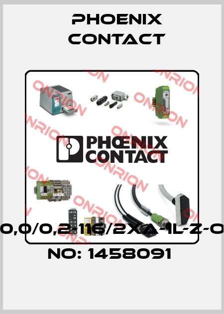SAC-10,0/0,2-116/2XA-1L-Z-ORDER NO: 1458091  Phoenix Contact