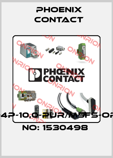 SAC-4P-10,0-PUR/M5FS-ORDER NO: 1530498  Phoenix Contact