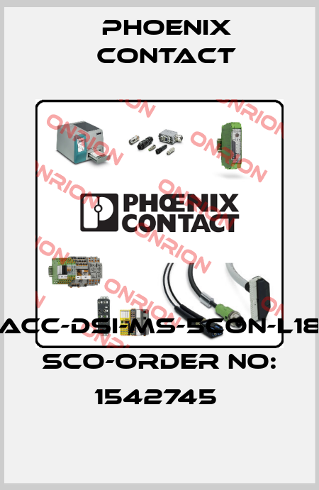SACC-DSI-MS-5CON-L180 SCO-ORDER NO: 1542745  Phoenix Contact