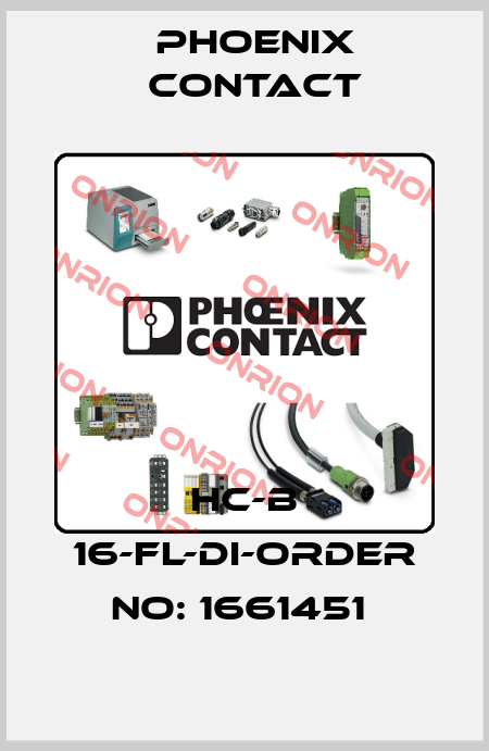 HC-B 16-FL-DI-ORDER NO: 1661451  Phoenix Contact