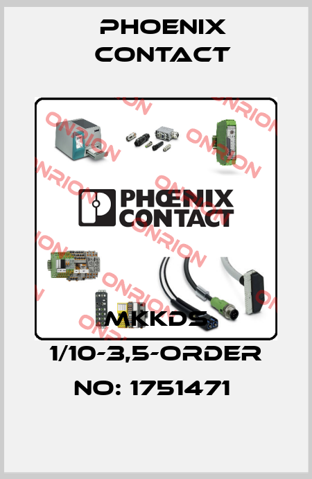 MKKDS 1/10-3,5-ORDER NO: 1751471  Phoenix Contact