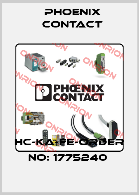 HC-KA-FE-ORDER NO: 1775240  Phoenix Contact