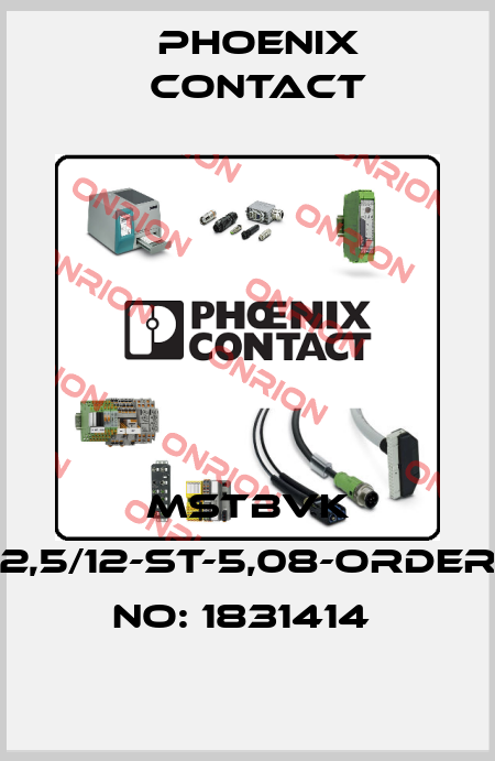 MSTBVK 2,5/12-ST-5,08-ORDER NO: 1831414  Phoenix Contact