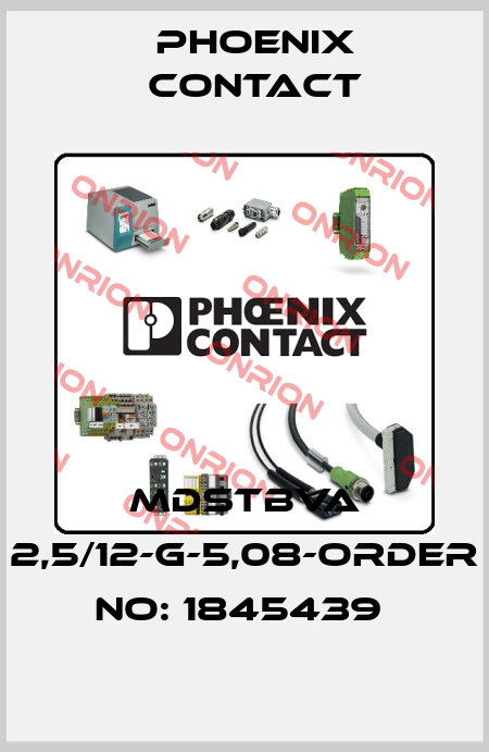 MDSTBVA 2,5/12-G-5,08-ORDER NO: 1845439  Phoenix Contact