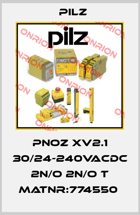 PNOZ XV2.1 30/24-240VACDC 2n/o 2n/o t MatNr:774550  Pilz