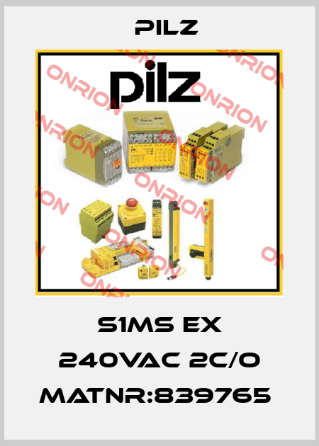 S1MS Ex 240VAC 2c/o MatNr:839765  Pilz