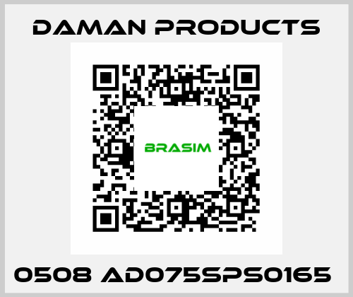 0508 AD075SPS0165  Daman Products