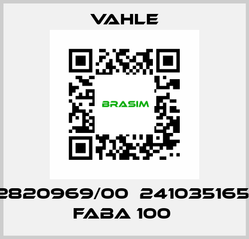 2820969/00  241035165  FABA 100  Vahle