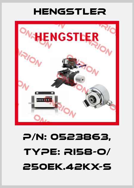 p/n: 0523863, Type: RI58-O/ 250EK.42KX-S Hengstler
