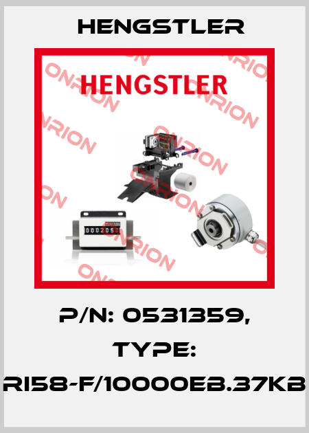 p/n: 0531359, Type: RI58-F/10000EB.37KB Hengstler