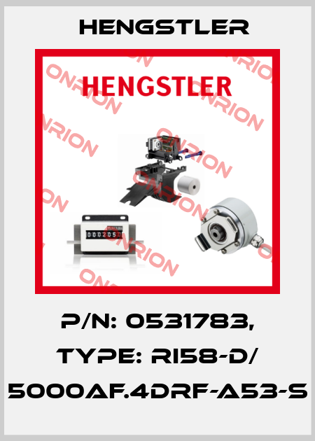 p/n: 0531783, Type: RI58-D/ 5000AF.4DRF-A53-S Hengstler