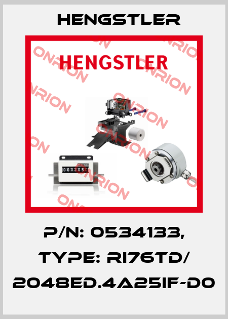 p/n: 0534133, Type: RI76TD/ 2048ED.4A25IF-D0 Hengstler