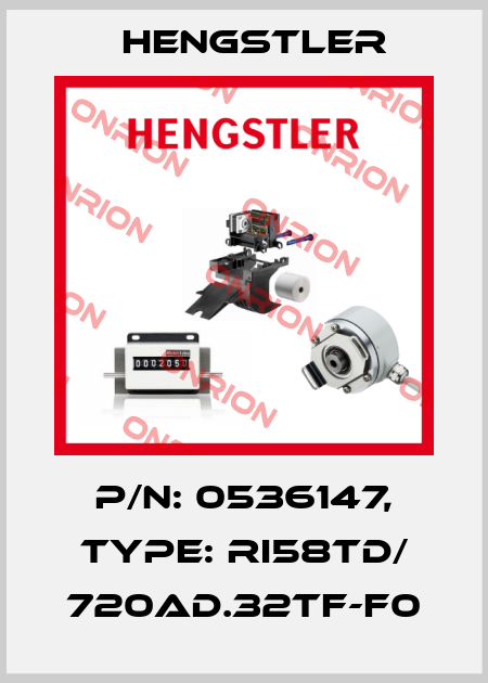 p/n: 0536147, Type: RI58TD/ 720AD.32TF-F0 Hengstler