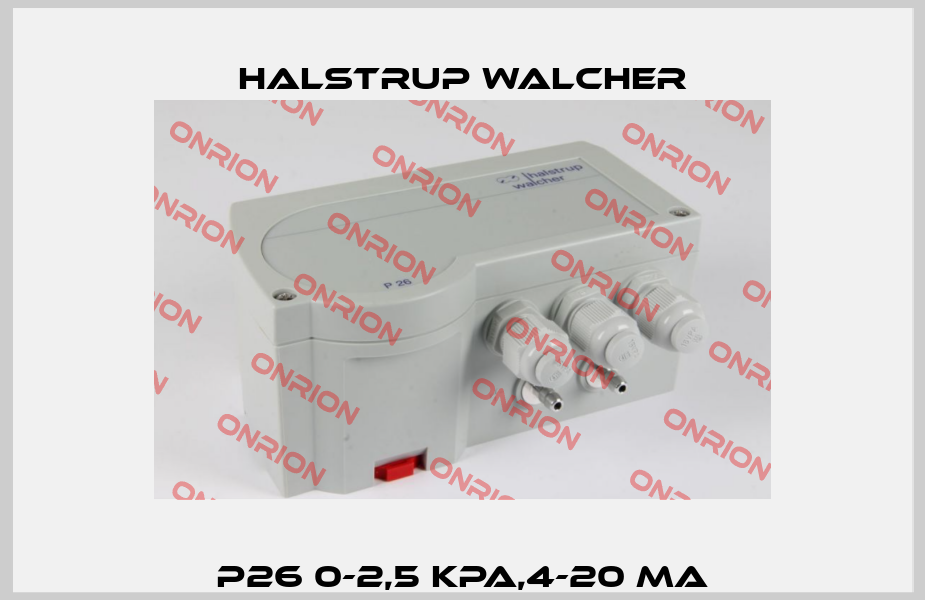 P26 0-2,5 kpa,4-20 mA Halstrup Walcher