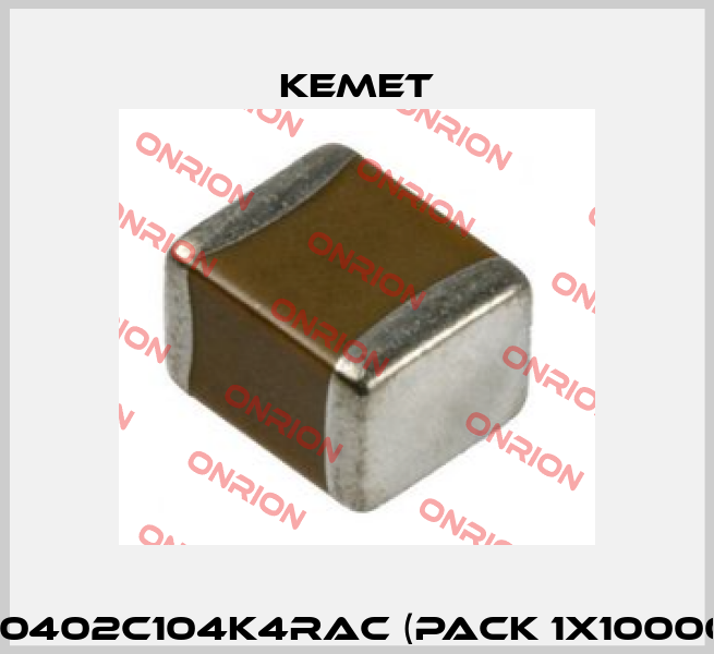 C0402C104K4RAC (pack 1x10000) Kemet
