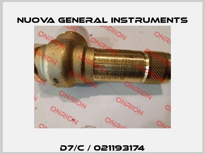 D7/C / 021193174 Nuova General Instruments