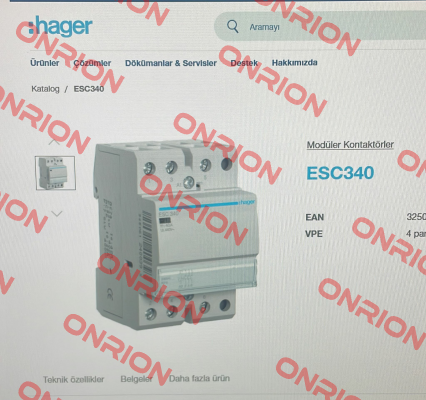 ESC340 Hager