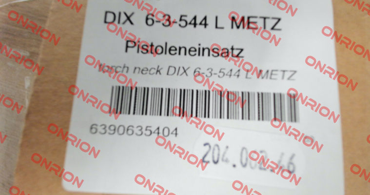 6390635404 / DIX 6-3-544 L METZ Dinse