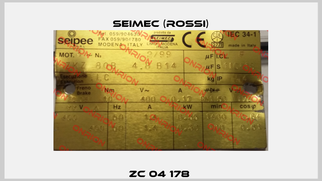 Zc 04 178  Seimec (Rossi)