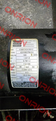 coal for 42A5BEPM-E4 BODINE ELECTRIC