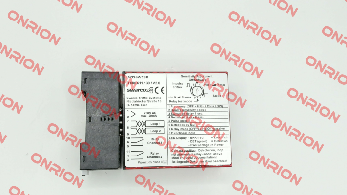 D.000.611.139 IG326W230 - 2 Ch. 230V SWARCO