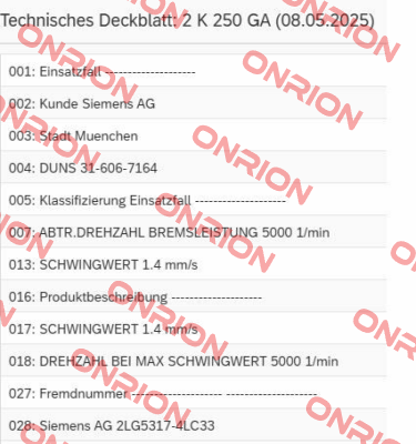 2K250GA// 4161 071 0605 Zf