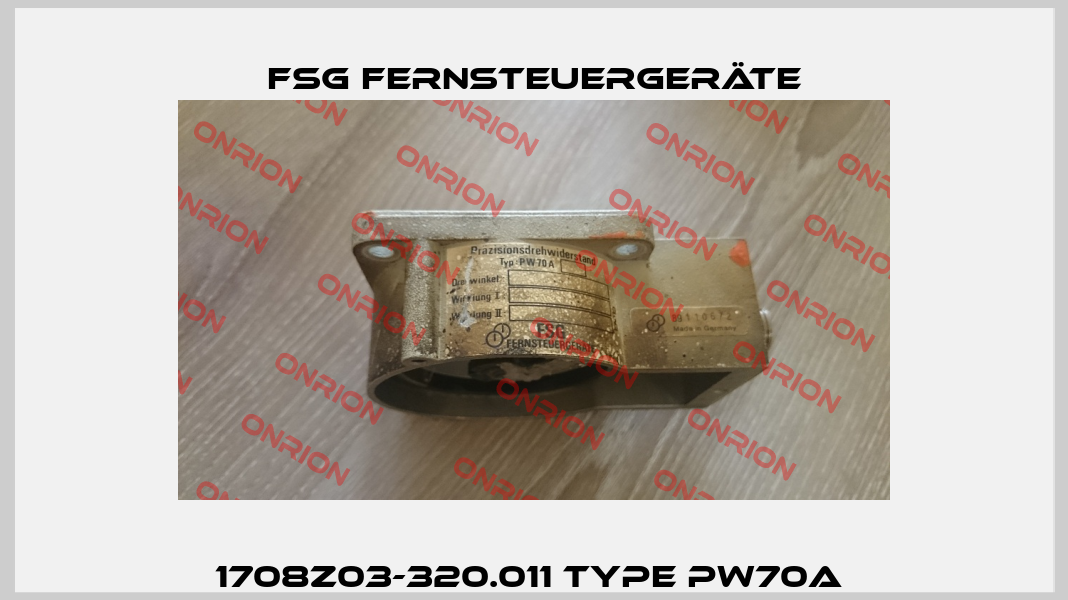 1708Z03-320.011 Type PW70A  FSG Fernsteuergeräte
