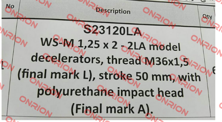 WS-M 1,25 x 2 - 2LA  Weforma