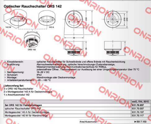 931.70.007/ ORS 142 Hekatron