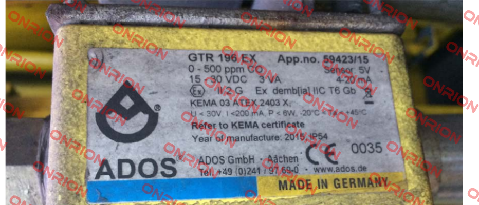 GTR 196 EX obsolete,replaced by GTR 196 EX(TOX) Ados