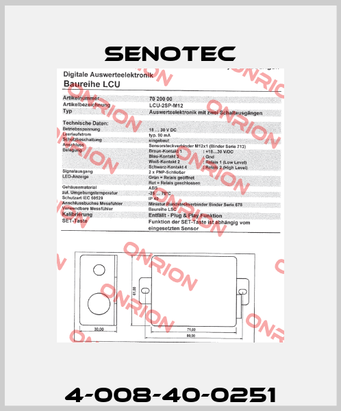 4-008-40-0251 Senotec