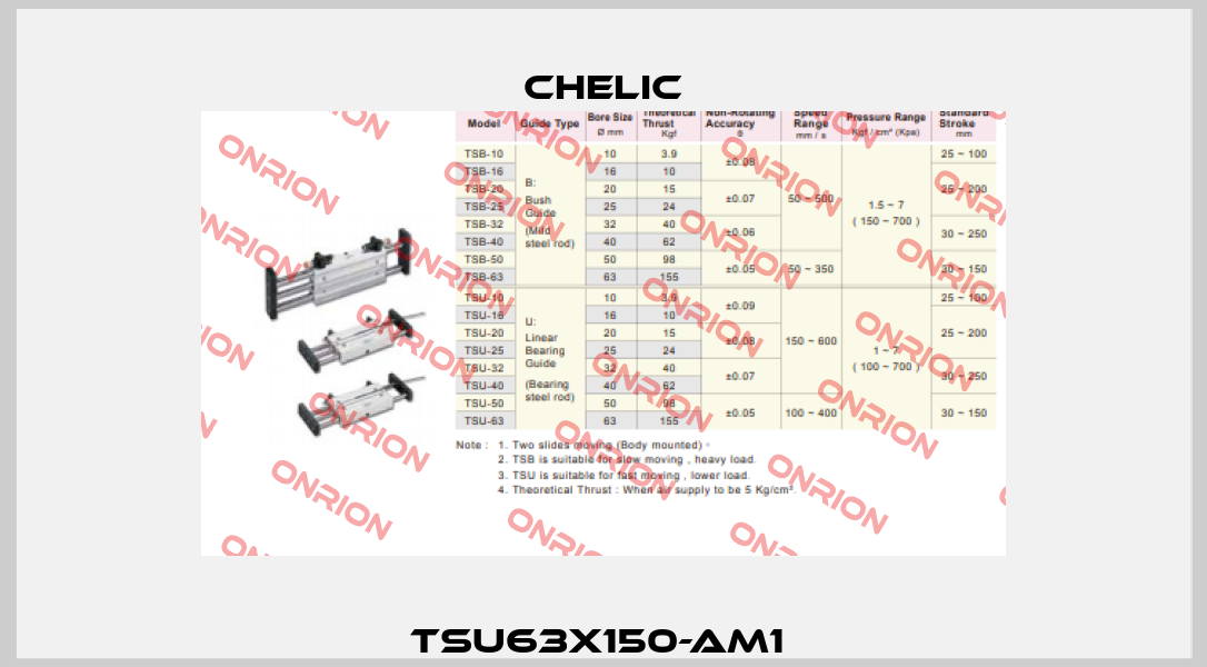 TSU63x150-AM1  Chelic