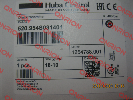 520.954S031401  Huba Control