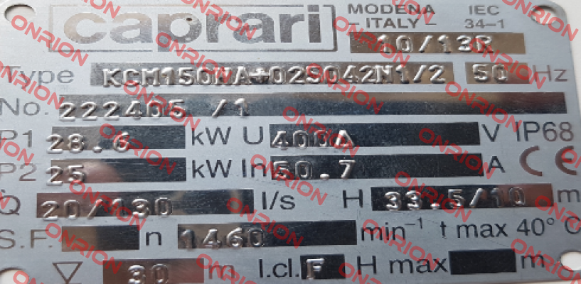 OR02099( for KCM150NA+025042N1/2) CAPRARI