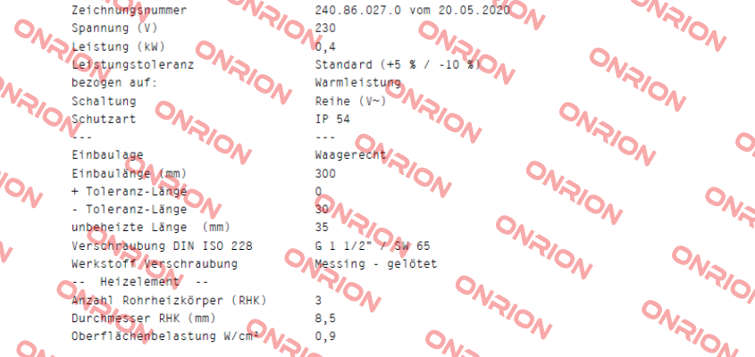 ERCT/30-0,4-230 Schniewindt