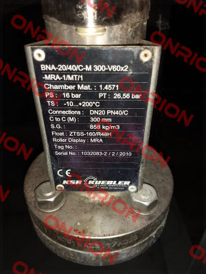 BNA-20/40/C-M300-V60x2-MRA-ZVSS 200 Ksr Kuebler