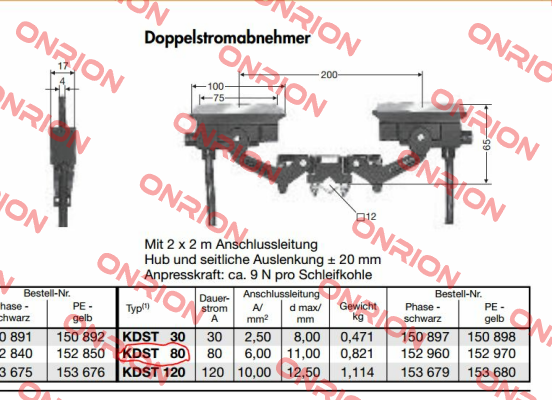 SA-KDST80PH-2000 (0152960/00)  Vahle