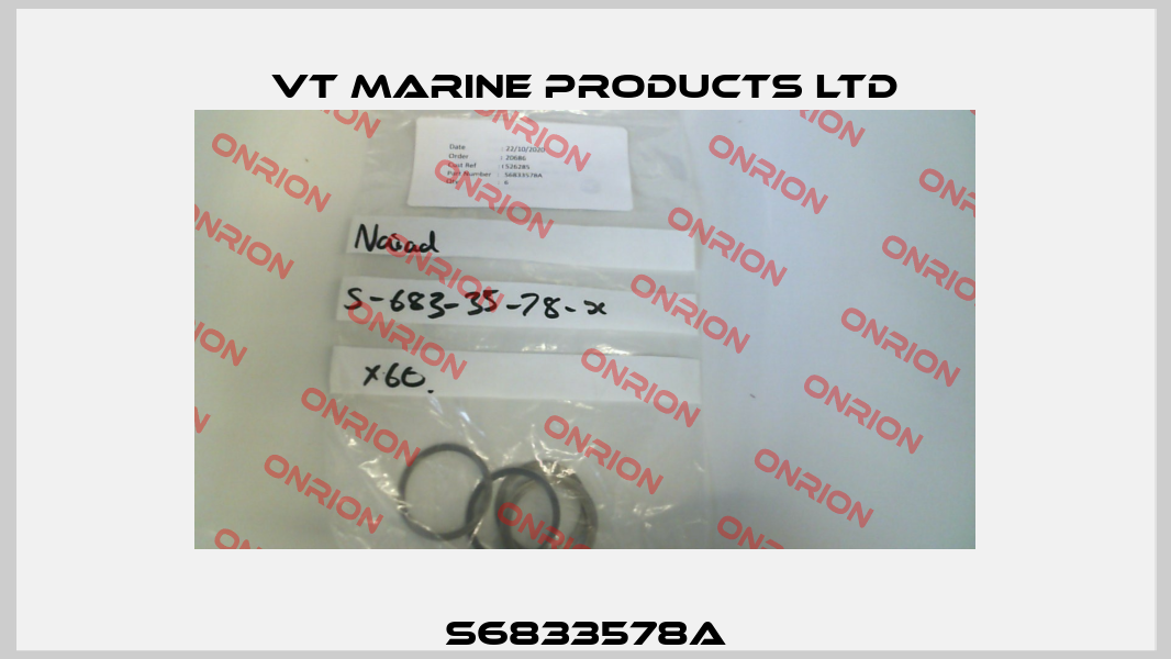 S6833578A VT MARINE PRODUCTS LTD